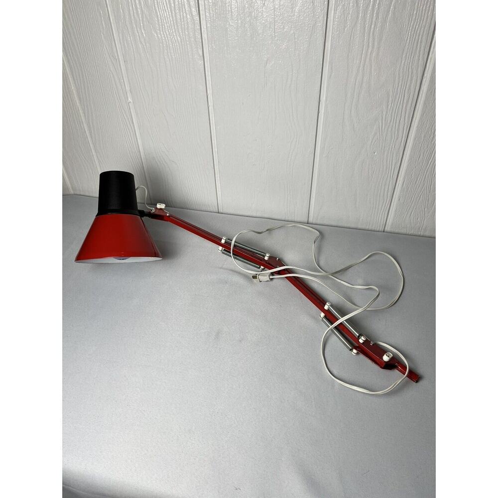 Vintage MCM Architect Desk Lamp Luxo Articulating Arm No Desk Attachment